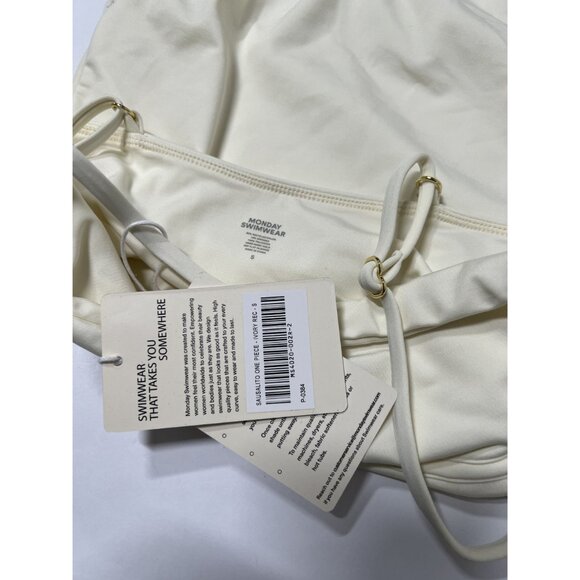 MONDAY Swimwear Sausalito One Piece Swimsuit in Ivory - Picture 5 of 5